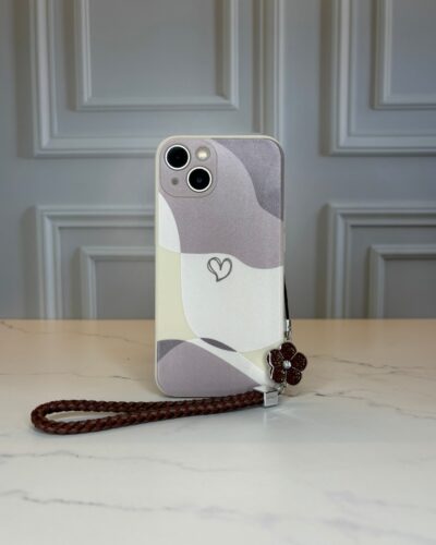 Case iPhone con Strap Beige Love