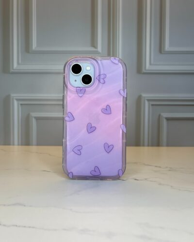 Case iPhone Antishock Purple Heart