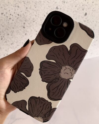 Case iPhone Brown Flower