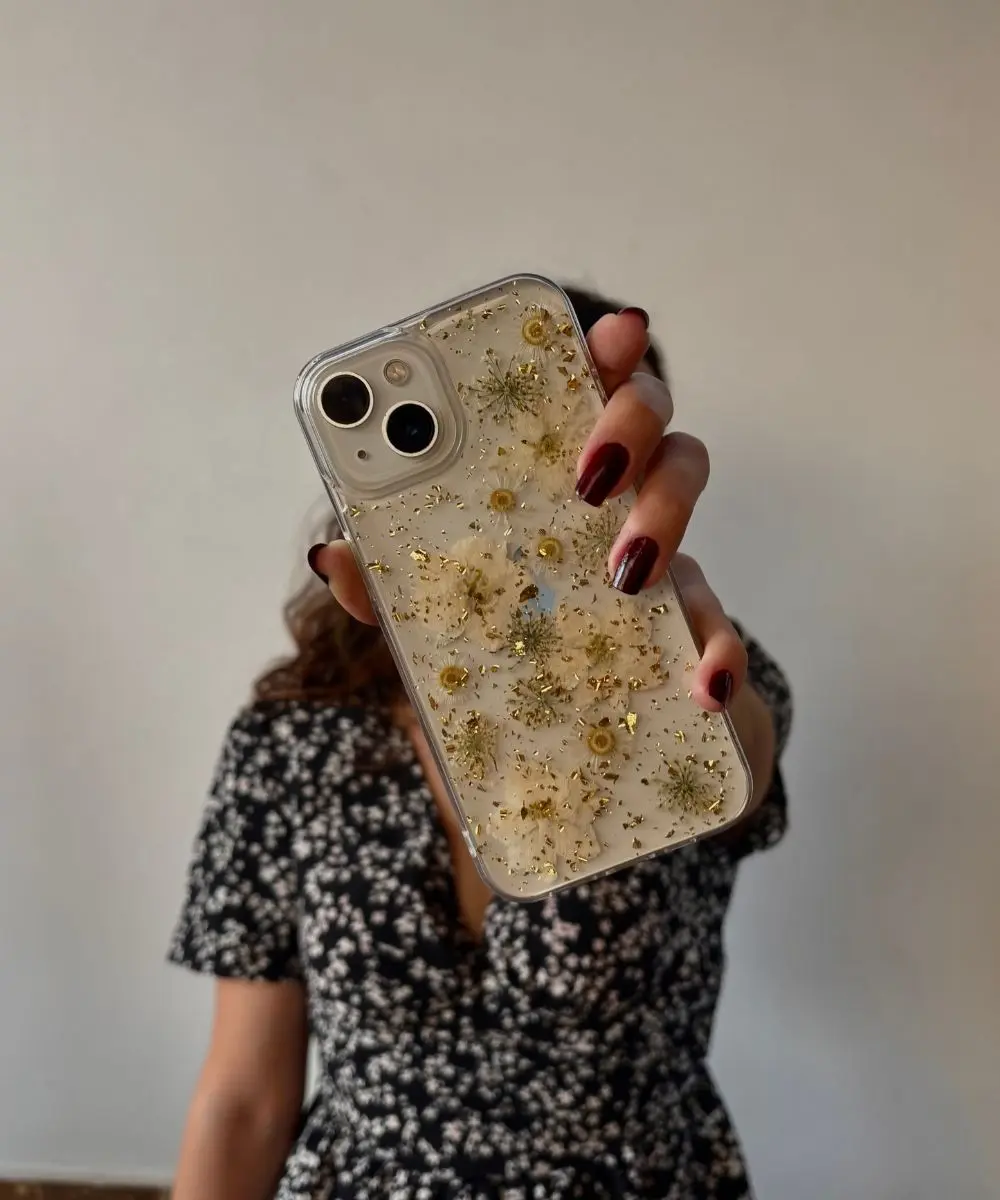 case-iphone-antishock-flores-naturales-golden