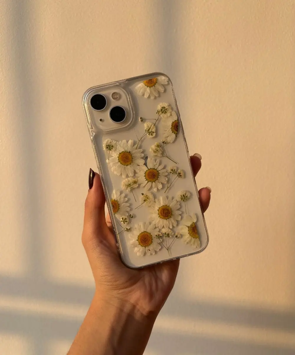 case-iphone-antishock-semirigido-flores-naturales-margaritas