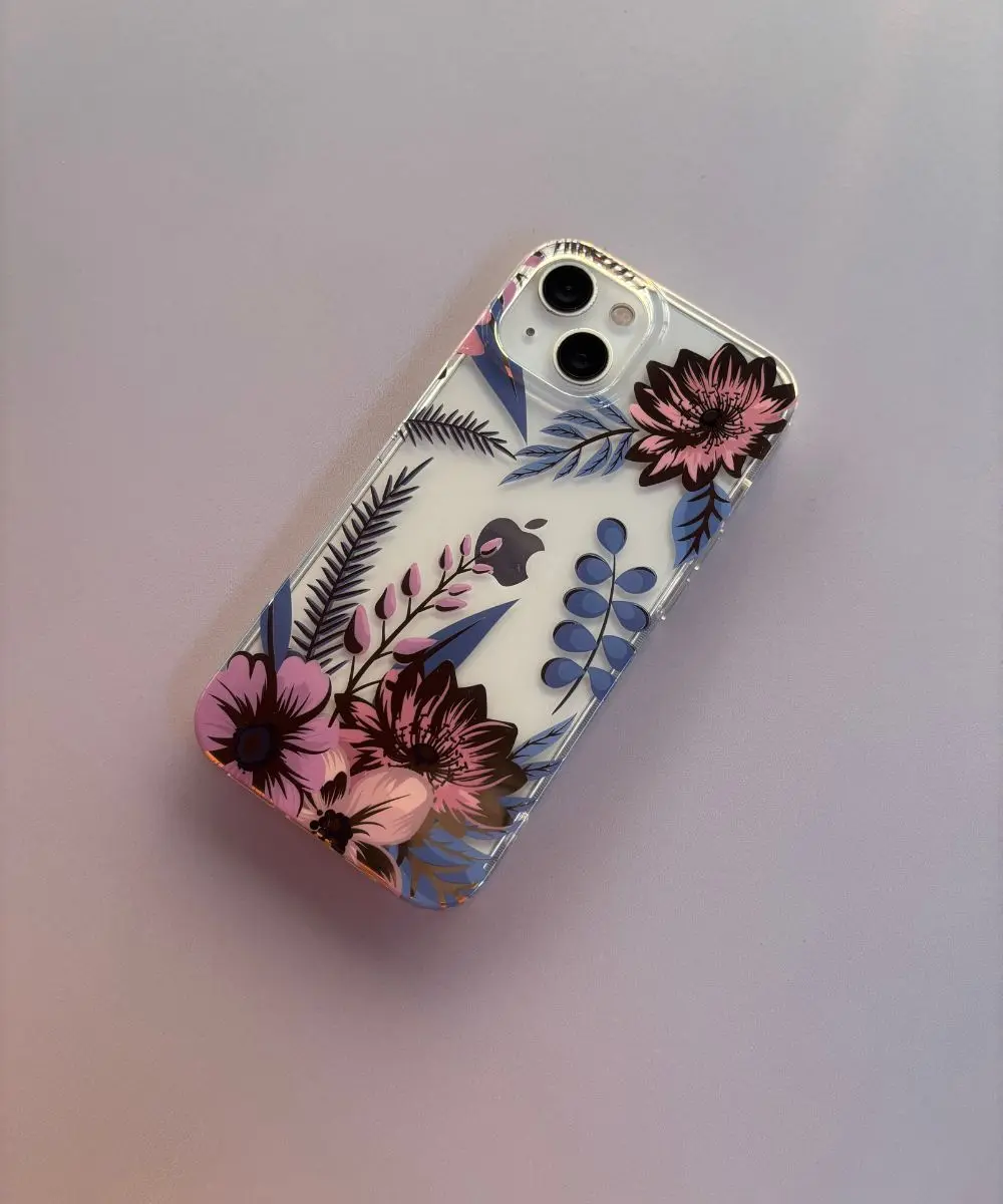 case-iphone-antishock-efecto-oro-magnolias-doradas