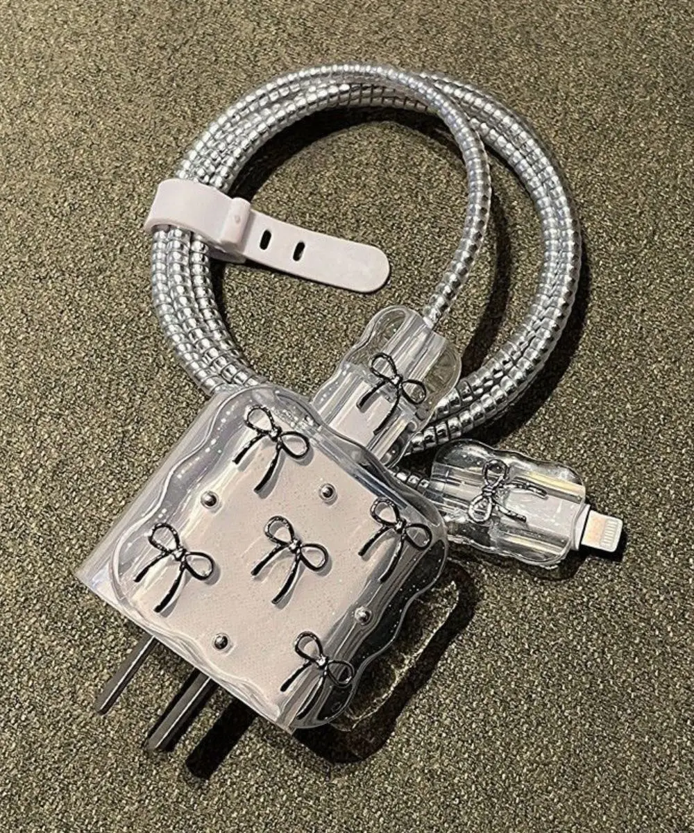 protector-de-cargador-lazos-plateados